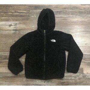 The North Face Sherpa Fleece Girls youth XS Black Full Zip Jacket
